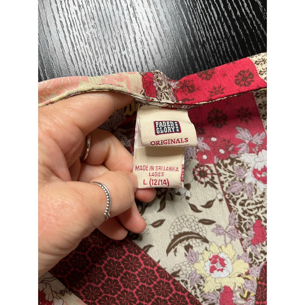 Vintage Faded Glory Y2k Boho Hippie Kaftan Style … - image 4